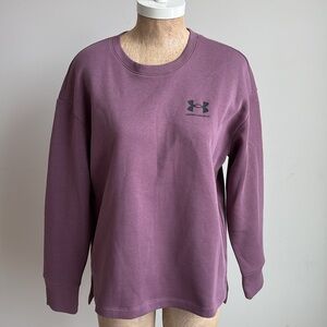 Under Armour Rival Fleece Oversized Crew Neck Sweatshirt  Small NEW